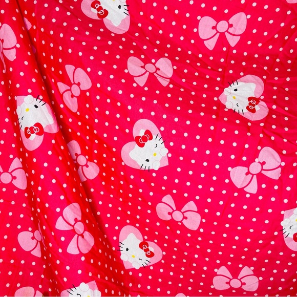 Sanrio hello kitty fitted sheet twin hello kitty pink sheet with bow detail 2012 - Picture 3 of 6